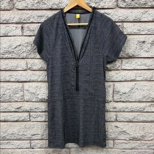 Lole Patterned Gray Zipper Dress
